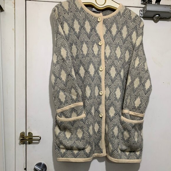 MADE IN ITALY FOR MAUS & HOFFMAN 100% CASHMERE KNITTED SWEATER CARDIGANS SIZE M - Picture 5 of 16